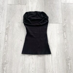 Urban Planet | Strapless Black Ribbed knit tube top